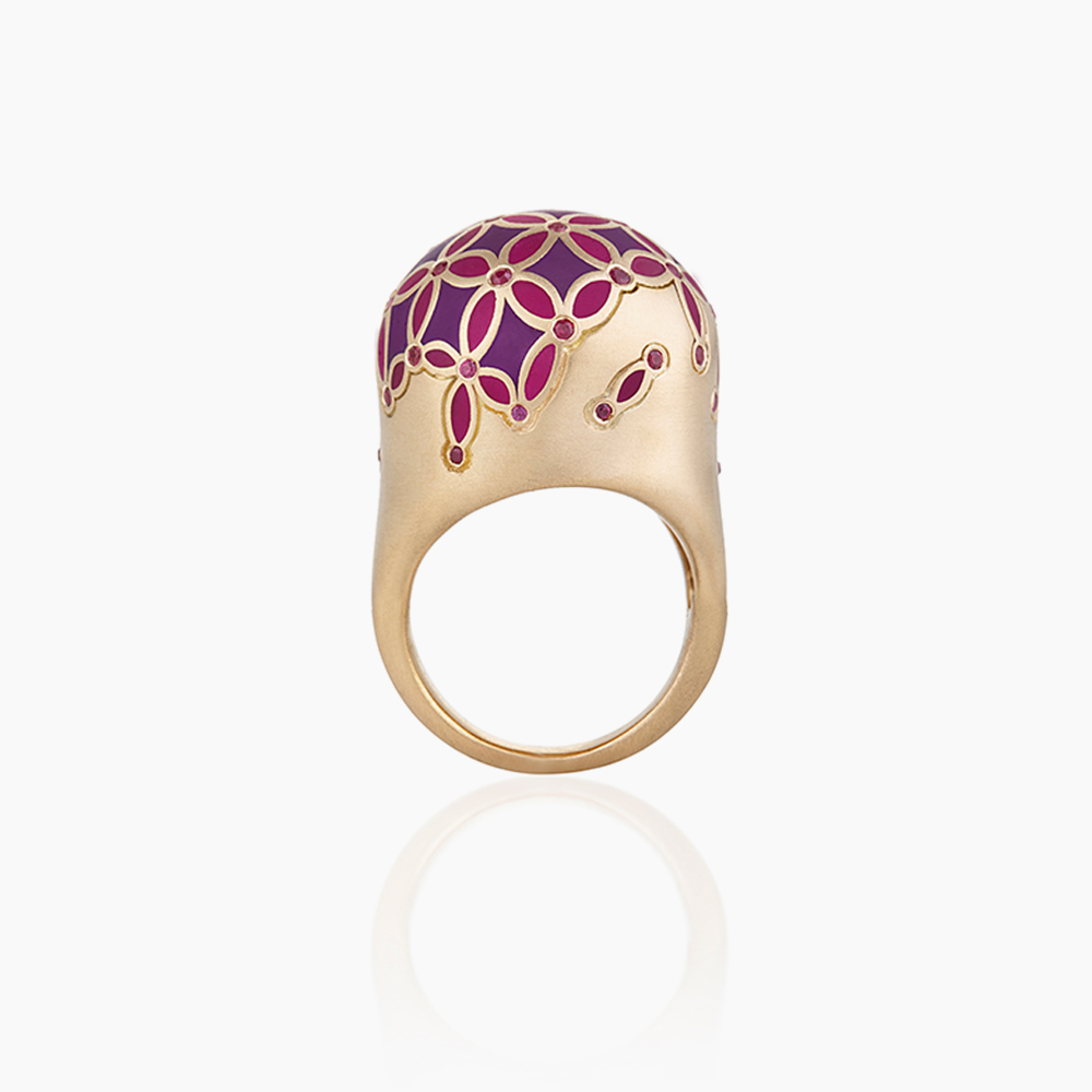 MY MUSE GLORY ENAMEL SMALL RING